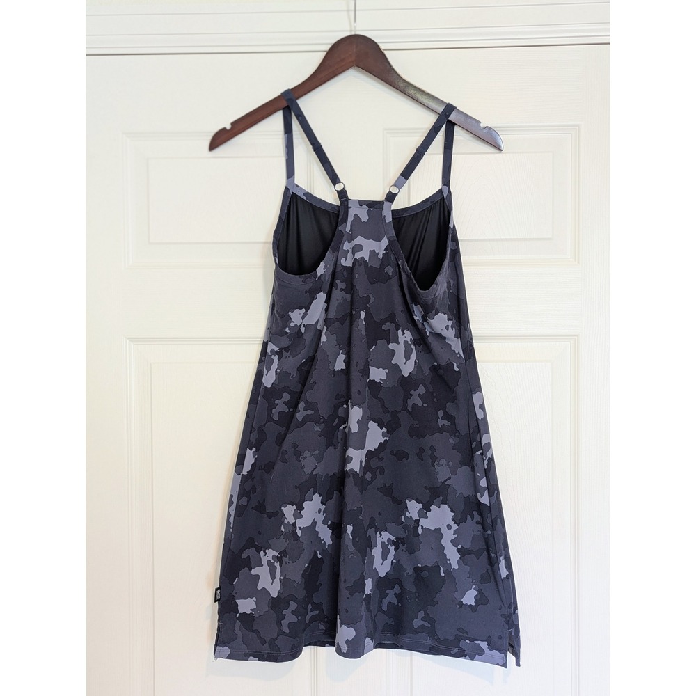 Mountain Hardwear Dynama Racerback Athletic Dress Grey Camo Medium EUC Gorpcore - Picture 2 of 7
